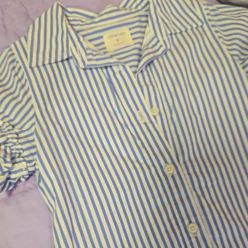 Crewcuts Blue and White Striped Shirt - Picture 3 of 8
